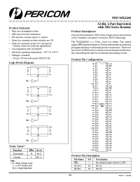 Datasheet PI5C34X2245 manufacturer Pericom