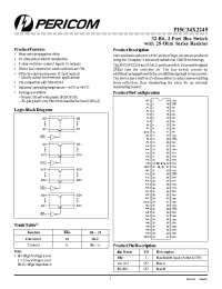 Datasheet PI5C34X2245Z manufacturer Pericom