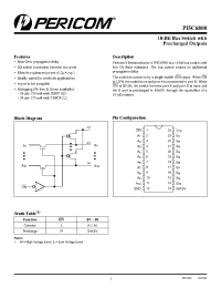 Datasheet PI5C6800 manufacturer Pericom