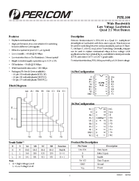 Datasheet PI5L100 manufacturer Pericom