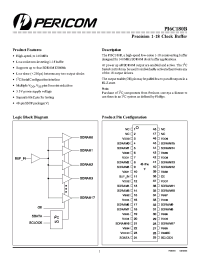 Datasheet PI6C180B manufacturer Pericom