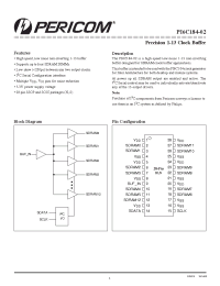 Datasheet PI6C184-02H manufacturer Pericom