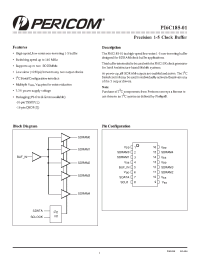Datasheet PI6C185-01LE manufacturer Pericom