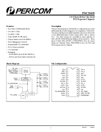 Datasheet PI6C20400L manufacturer Pericom