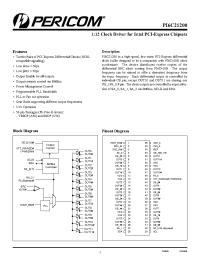 Datasheet PI6C21200 manufacturer Pericom
