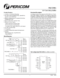 Datasheet PI6C2308A-4 manufacturer Pericom