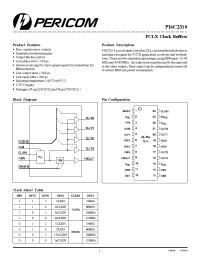 Datasheet PI6C2310Q manufacturer Pericom
