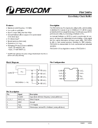 Datasheet PI6C2405A-1HL manufacturer Pericom