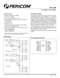 Datasheet PI6C2408-1WI manufacturer Pericom