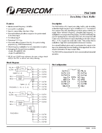 Datasheet PI6C2408-3WE manufacturer Pericom