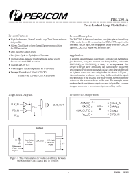 Datasheet PI6C2501AWE manufacturer Pericom
