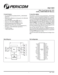 Datasheet PI6CV855L manufacturer Pericom