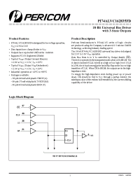Datasheet PI74ALVC162835 manufacturer Pericom