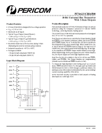 Datasheet PI74ALVCH16500A manufacturer Pericom