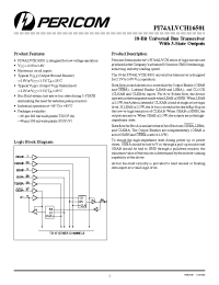 Datasheet PI74ALVCH16501 manufacturer Pericom