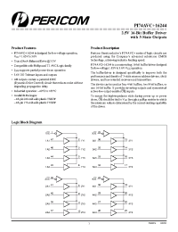 Datasheet PI74AVC16244 manufacturer Pericom