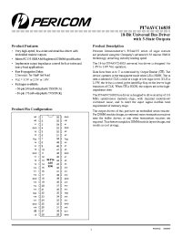 Datasheet PI74AVC16835 manufacturer Pericom