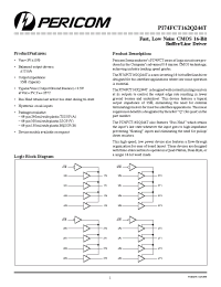 Datasheet PI74FCT162Q244T manufacturer Pericom