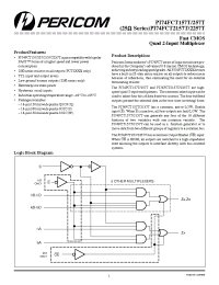 Datasheet PI74FCT2157AT manufacturer Pericom