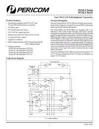 Datasheet PI74LCX646Q manufacturer Pericom