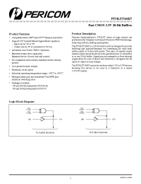 Datasheet PI74LPT16827A manufacturer Pericom