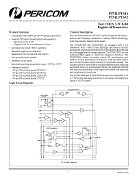 Datasheet PI74LPT652R manufacturer Pericom