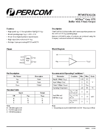 Datasheet PI74STX1G126 manufacturer Pericom