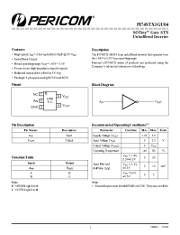 Datasheet PI74STX1GU04CX manufacturer Pericom