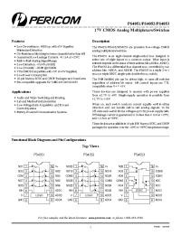Datasheet PS4051EEE manufacturer Pericom