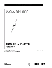 Datasheet 1N4001ID manufacturer Philips