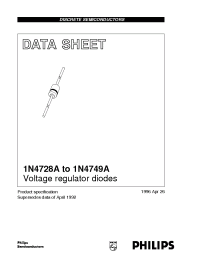 Datasheet 1N4749A manufacturer Philips