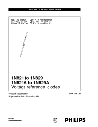 Datasheet 1N823 manufacturer Philips