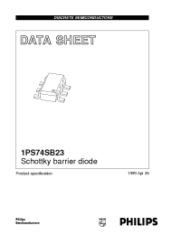 Datasheet 1PS74SB23 manufacturer Philips