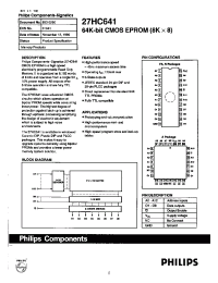 Datasheet 27HC641 manufacturer Philips