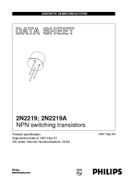 Datasheet 2N2219 manufacturer Philips