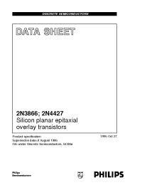 Datasheet 2N3866 manufacturer Philips
