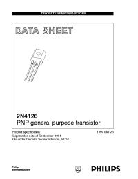 Datasheet 2N4126 manufacturer Philips