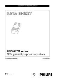 Datasheet 2PC4617M manufacturer Philips