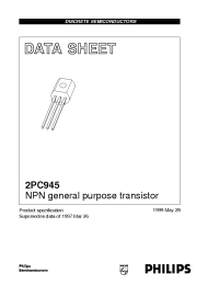 Datasheet 2PC945P manufacturer Philips