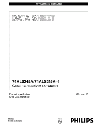 Datasheet 744ALS245A-1D manufacturer Philips