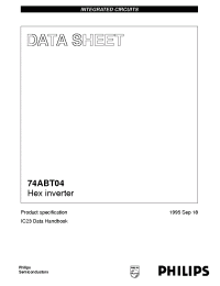 Datasheet 74ABT04 manufacturer Philips