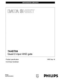 Datasheet 74ABT08 manufacturer Philips