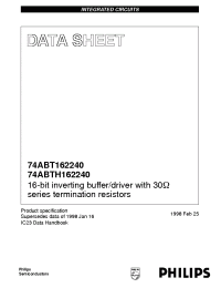 Datasheet 74ABT162240DGG manufacturer Philips