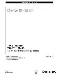 Datasheet 74ABT16245B manufacturer Philips