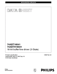 Datasheet 74ABT16541 manufacturer Philips