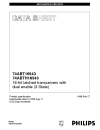 Datasheet 74ABT16543DGG manufacturer Philips