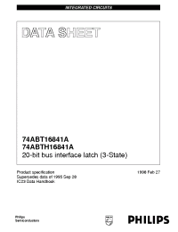 Datasheet 74ABT16841A manufacturer Philips