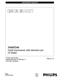 Datasheet 74ABT245D manufacturer Philips