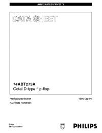 Datasheet 74ABT273AN manufacturer Philips
