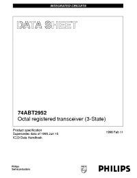 Datasheet 74ABT2952D manufacturer Philips